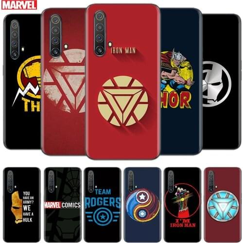 Transparent Cover Marvel Avengers Hero Logo For OPPO AX7 A1K A93 A92 A73 A72 A53S A52 A32 A31 A9 A11 A7 A52020 Phone Case