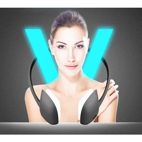 Thin Face Cosmetology Instrument Intelligent V Face Tightening Skin Technology a Lazy Mans Skinny Face 3D Black Cotton, ABS