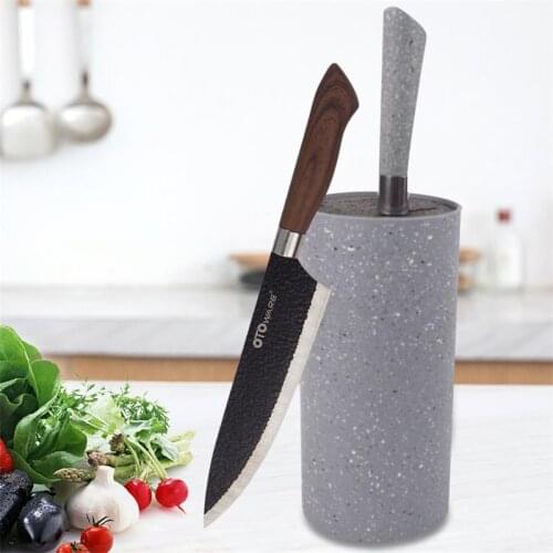 Knife Holder Knife Block Multifunctional Tool Universal Spot Round Holder Stand Sooktops Tube Shelf Chromophous Plastic Gift