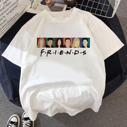 Good Friends T-Shirt Women Summer Tees Ladies Short-Sleeved T Shirt Casual Fashion O-Neck Top Shirt Female Clothing
