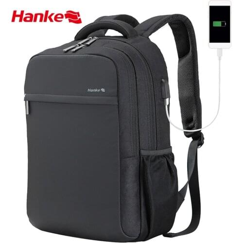Hanke Men Casual Daily Backpack Women Rucksack Travel Bag Boys 15.6 Inch Laptop Backpack Ergonomic Design H6666