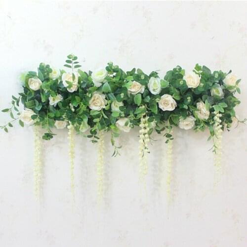 Artificial Flowers Wall Wedding Background Lawn Table Flower 1 M Arched Flower Road Lead Home Arch Decoration