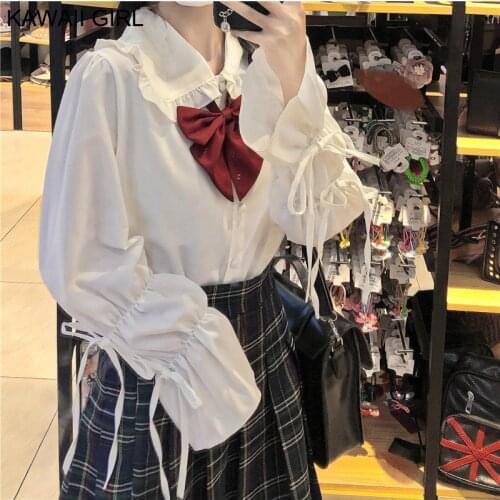 Kawaii Girl Short Sleeve Blouses