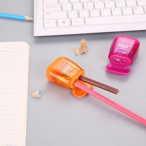 Classical Double Hole Mechanical Pen Pencil Sharpener Stationery Office Student School Supplies Korean Kids Gift #723