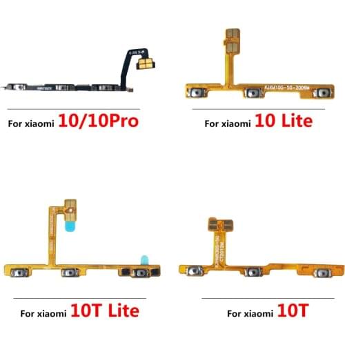 Power On Off Volume Side Button Key Flex Cable Replacement Parts For Xiaomi Note 11 10 10T 9 9T 9 se Lite Pro