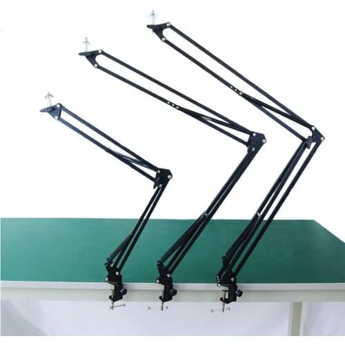 Clip Type Mini Articulating Arm Pillar Clamp For Digital Industrial Video Microscope Camera