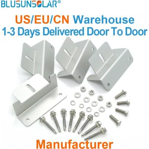 10 Sets 100% Aluminum Mounting Z Type Solar Panel Roof Mounting Bracket For Carvan RoofSolar