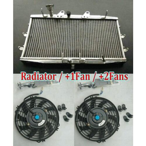 NEW Aluminum Radiator For Triumph Rocket III 3 2300 2294cc 2004-2017 Roadster Touring Classic Tourer ABS S3 +FAN 05 06 07 08 09