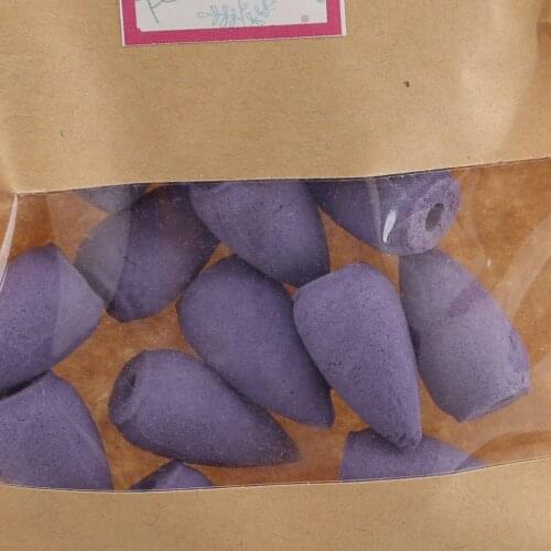 Back Flow Incense Cone Reflux Tower Decoration Mixed Rose Jasmine Lavender Osmanthus Backflow Smoke Bullet Incense 20Pcs/Pack