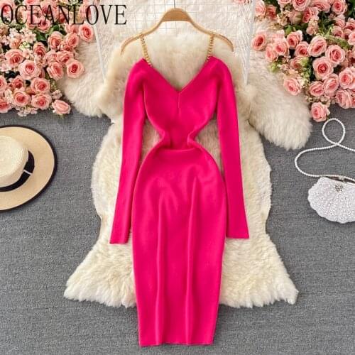 Oceanlove Fashionable Knitted Dresses