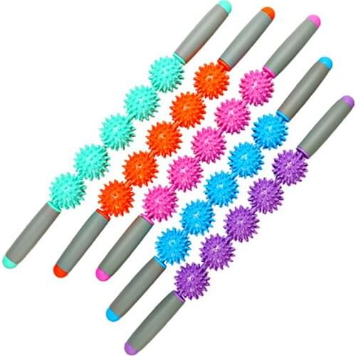 Plume Stick Yoga Five Tattooons Detachable Yoga Prapping Fitness Massage Stick, Family Sports Exercise