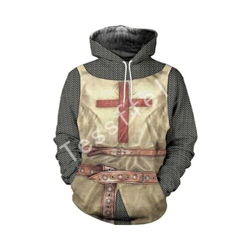 Tessffel cavalier NewFashion knight Harajuku casual 3D Printed Hoodie/Sweatshirt/Jacket/Mens Womens hiphop funny style-3