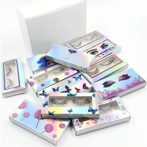 Makeup Eyelashes 3D Mink Fluffy Soft Wispy Volume Natural Long Cross False Eye Lashes Reusable Eyelash