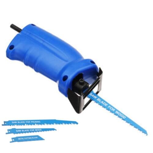 Reciprocating Saw Attachment Adapter Change Electric Drill Into Reciprocating Saw Adapter for Wood Metal Cutting 4.9x22.5x8cm