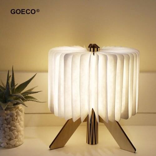 Led Creative Book Night Light Children USB Modern Table Lamp Bedroom Bedside Kids Room Nordic Art Decor Foldable Desk Light