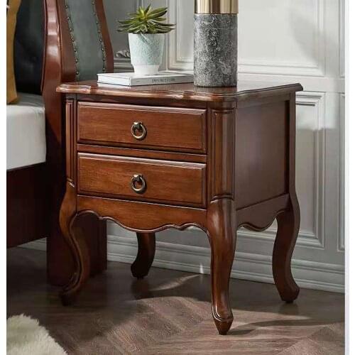 Nightstand American solid wood home bedroom storage cabinet storage cabinet shelf modern and simple