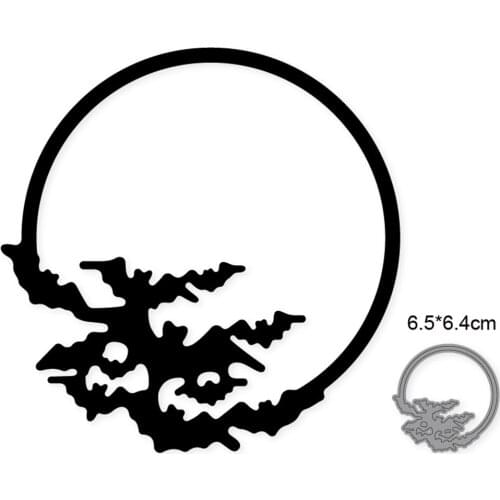 Cutting dies Halloween Landscape Metal Cutting Dies Cut Mold Decoration Scrapbook Paper Craft Knife Mould Blade Punch Stencils