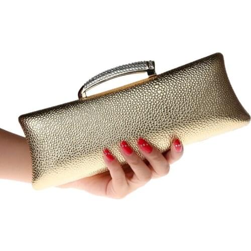 Candy Color Evening Bags Hot Women Day Clutch Simple Elegant Ladies Evening Clutch Wedding Bride Handbag Shoulder Bag WY205