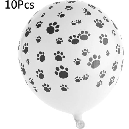 10pcs 12 Inch Dog Paw Printed Animal Latex Balloons Baby 's Party Decoration Au02 21 Dropshipping