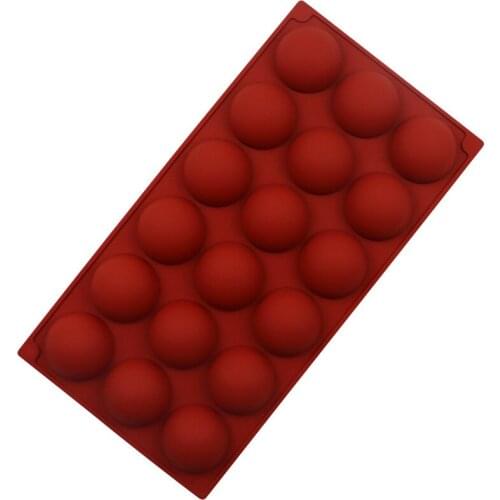 18 cavity small semicircle silicone chocolate mold DIY ice tray cake mold