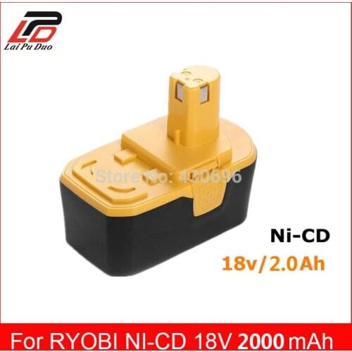 18V 2.0Ah ni-cd Replace for RYOBI 1323303/1322705/130224007/130256001 /B-8288 /BCHI-18 /BPT1027/RY-1804/RY1804