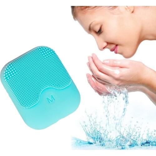 2020 Silicone facial cleansing Electric Mini Silicone Face introduction instrument massage deep clean soft pores ultrasonic