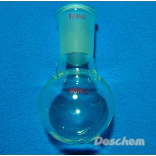 50ml,24/40,1-Neck,Round Bottom Glass Flask,Single Neck,Laboratory Boiling Bottle