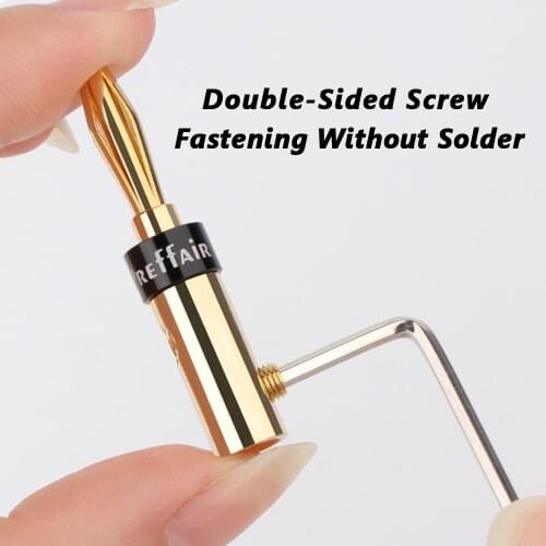 8pcs BA1450 Preffair hifi audio Gold Plated Speaker Banana plug hi-end Banana Adapter connector for DIY speaker cable