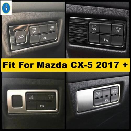 Accessories Car-styling Head Lights Headlight Lamps Switch Button Decorative Panel Cover Trim Fit For Mazda CX-5 CX5 2017 - 2021