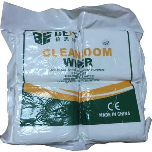 BST-9005 400pcs Soft Cleanroom wiper dust-free cloth 95*95mm for LCD screen repair cellphone lcd screen refurbishment