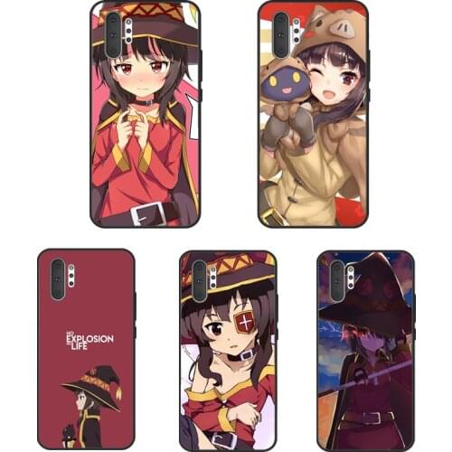 Megumin Konosuba Anime Case Cover For Samsung Galaxy S21 S20 Ultra Note 20 S8 S9 S10 Note 10 Plus S20 FE Coque