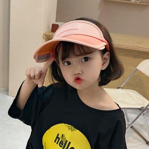 Childrens Empty Hat Boys And Girls Big-Brimmed Hat Baby Duck Tongue Sun Block Sun Block Summer Cool Hat Without A Top