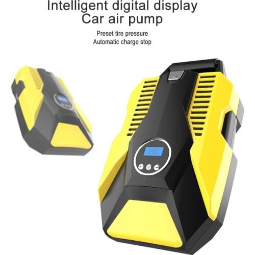 Electric 12V Air Pump Intelligent Digital Tire Inflator Portable Air Compressor Car Motorcycle Bike Football Auto Accessories
