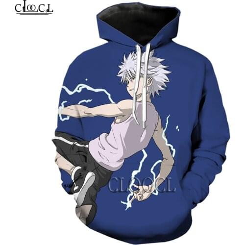 HX Newest Japanese Anime Hunter X Hunter Autumn New Fashion 3D Print Hip Hop Street Hoodie Unisex Hot Selling Couple Tops