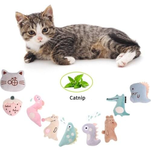 Dog Toys Cat toy Catnip Interactive Plush Stuffed Chew Pet Toys Claw Funny Cat Mint Soft Teeth Cleaning Toy For Cat Pet Products