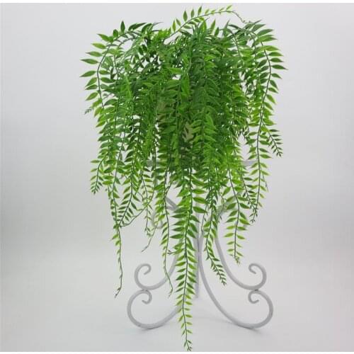 68cm Artificial Green Plants Hanging Ivy Leaves Radish Seaweed Grape Fake Flowers Vine Home Garden Wall Party Decoration