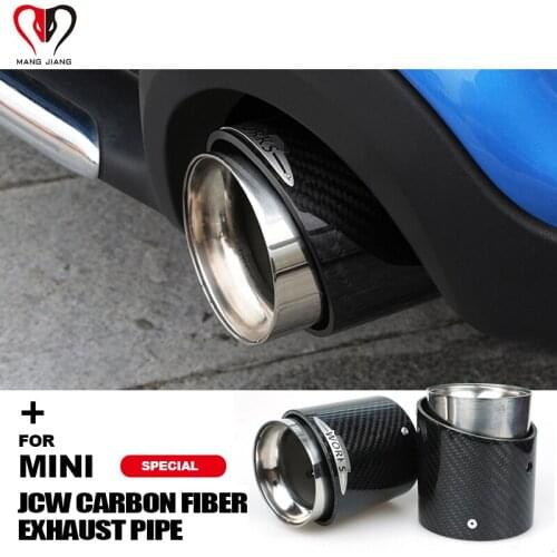 Hot Car Styling Exhaust Tip Carbon Fiber Muffler Pipe Pipes For BMW Mini Cooper R55 R56 R57 R60 R61 F55 F56 F60 Auto Accessories