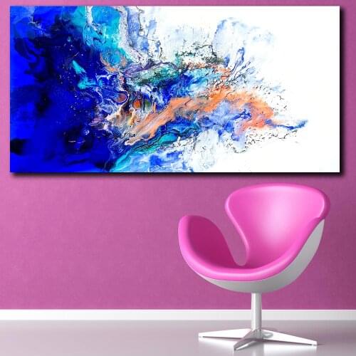 Fashion Abtract Colors Cloud Home decor Wall art Canvas Painting Wall Pictures Print for Living Room Art Pictures No Frame Morde