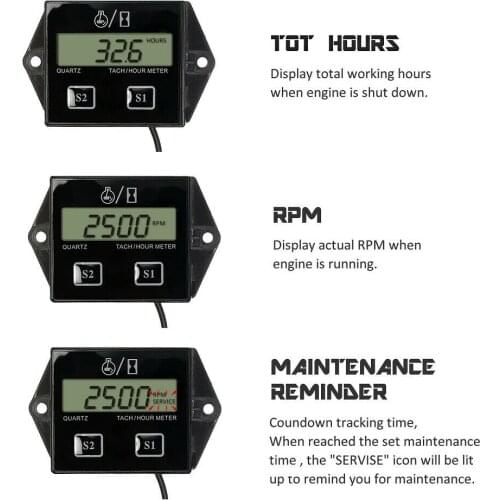 Motorcycle Digital Speed Timer Accessories High-Speed Meter Display