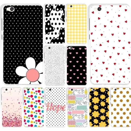 15AS Black and White Polka Dot Soft Silicone Tpu Cover phone Case for Xiaomi Redmi 4A 4X 8 8A Note 4 4X 8 8t 8 Pro