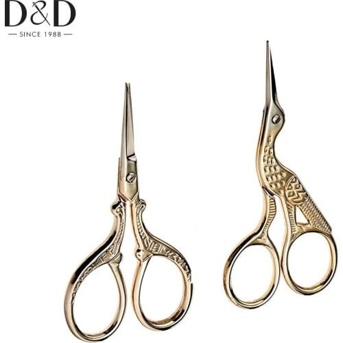 2pcs Vintage Stainless Steel Sewing Scissors Embroidery Scissors Thread Cutter For Fabric Clothing DIY Needlework Sewing Tools