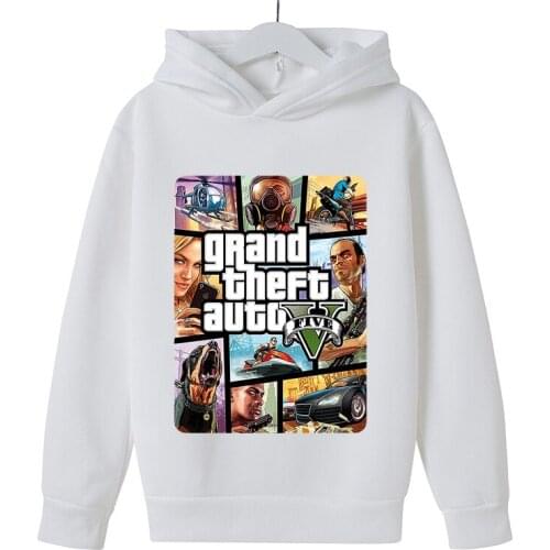 Clothes for teens Childrens clothing GTA 5 cotton hoodies Long Sleeve Street Style jacket Unisex boys sweatshirt Girls Pullover
