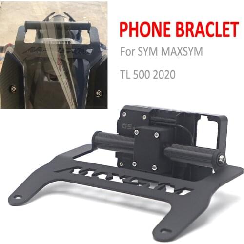 TL500 2020 Motorcycle Front Mobile Phone GPS Mount Navigation Bracket USB and Wireless Charging Stand For SYM MAXSYM TL 500