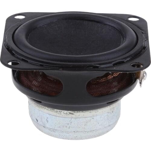 Professional 40mm 4Ohm 6W Full Range Audio Speaker Hi-Fi Stereo Sound Rubber Edge Black