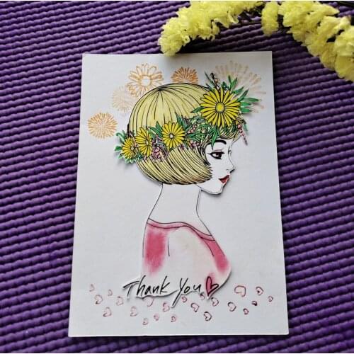 DABOXIBO Back View Girl Clear Stamps Mold For DIY Scrapbooking Cards Making Decorate Crafts 2021 NEW Arrival