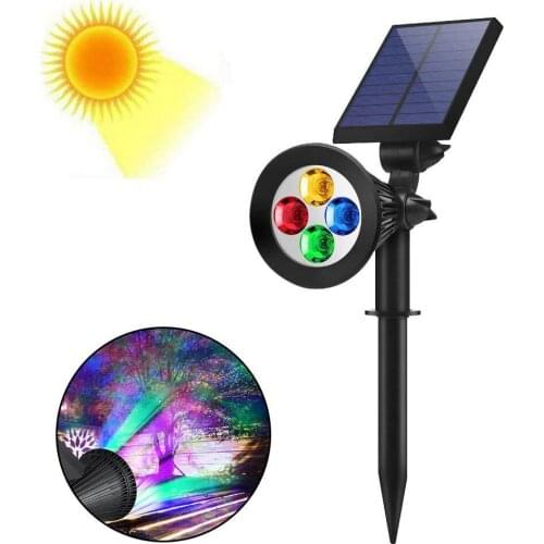 4/7/9LED Garden Solar Lighting Spotlights Changing Color Outdoor Waterproof Landscape Light Waterproof Garden Solar Lights