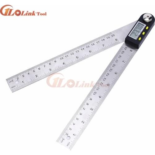 200mm Digital Protractor Inclinometer Electronic Angle Gauge Stainless Steel Angle Ruler goniometer electronic protractor