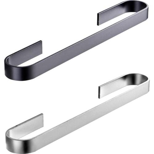 Towel Racks Self Adhesive Stainless Steel Towel Shelf Towel Holder Bedroom Bathroom Storage Clothes Hanger Shelf