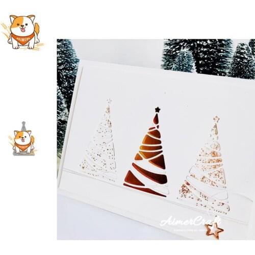 Christmas Tree Metal Cutting Dies Scrapbooking Stencil DIY Decorative Embossing Craft Die Cuts Card Making New Dies For 2019