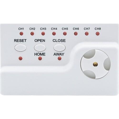 WLD-806 Water Detector with Alarm Voice for Wired Water Flood Leak Detection Device Support 8pc Water Sensor Cable and 2pc Valve